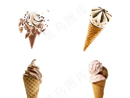 冰淇淋雪糕甜筒png免抠元素促销海...