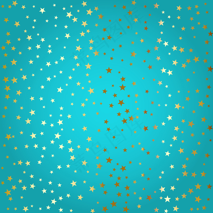 有金色星星的蓝色背景