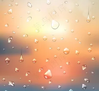 水珠水泡水滴背景图片