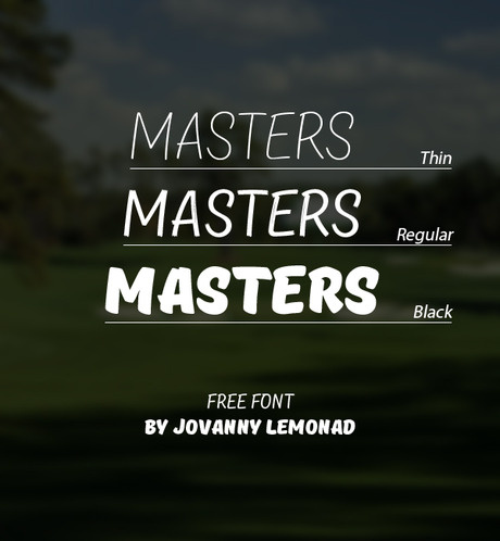 Masters free font...ai矢量模版下载