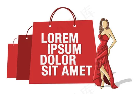 时尚卡通美女02矢量素材