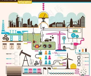 植物能量平元素矢量图