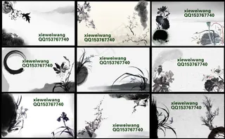 中国元素名片卡片设计PSD素材