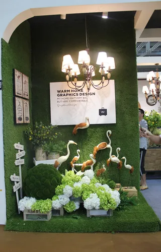 温馨绿色橱窗图片