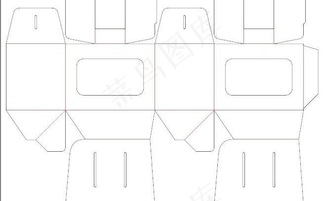 包装展开图图片eps,ai矢量模版下载