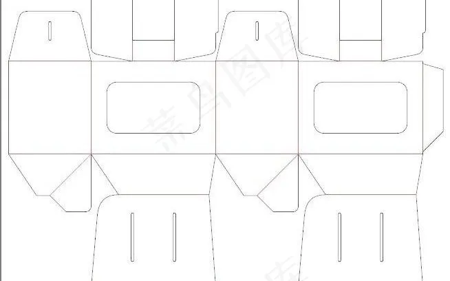 包装展开图图片eps,ai矢量模版下载