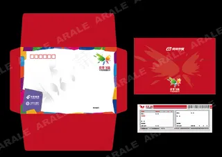 花季飞扬信封贴条图片