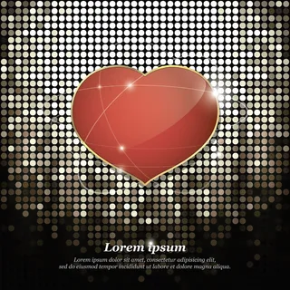 精美情人节卡片矢量图