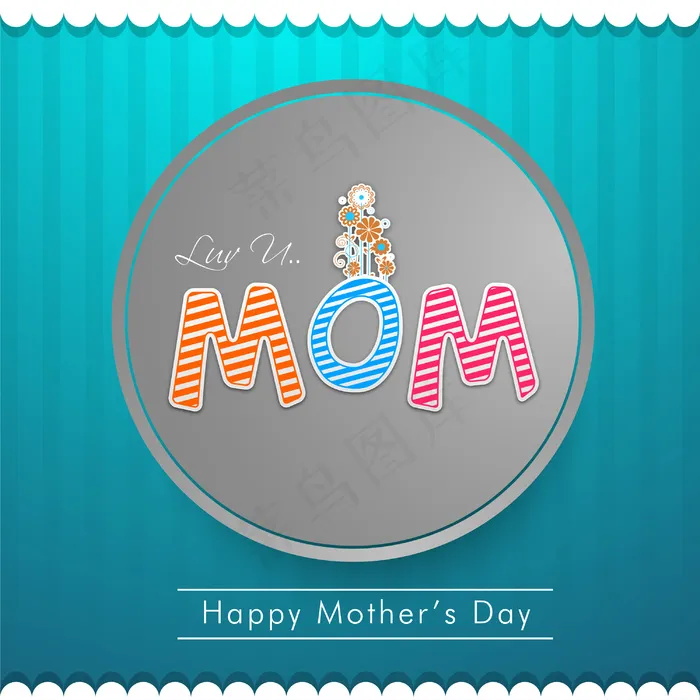 母亲节庆典贺卡设计eps,ai矢量模版下载