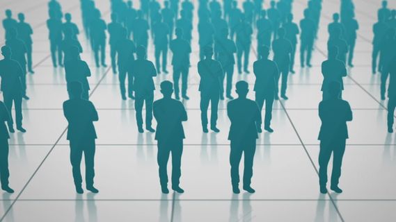 人物剪影社会网络运动背景 视频免费...