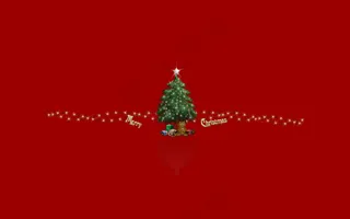 圣诞树桌面背景图片