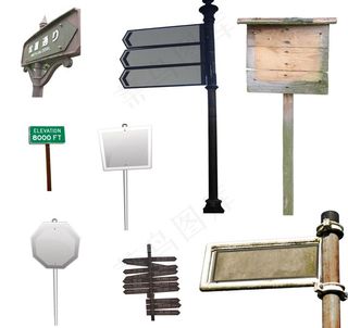 路牌指示牌图片