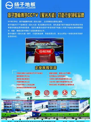 扬子地板携手《cctv》图片