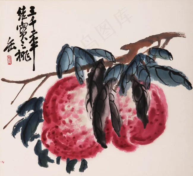 贺寿大红桃