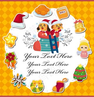 卡通动物插画04——矢量素材