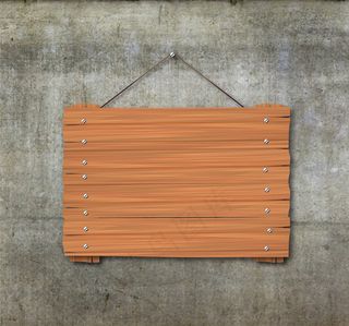 扁平化指示牌木板告示栏营业拍素材