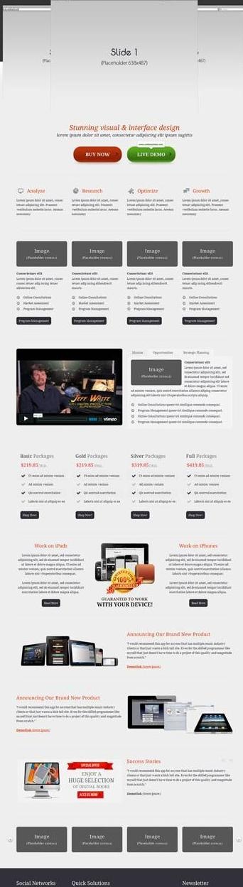 企业产品网站html5 css3