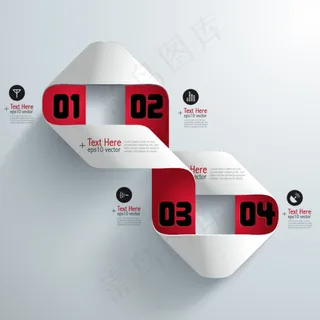 立体扭曲标签矢量图 立体扭曲标签矢量图