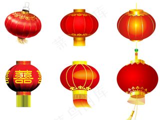 2017中秋节元宵节红色喜庆灯笼设...