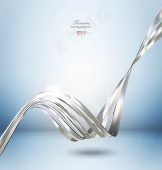 动感立体金属线条背景矢量素材