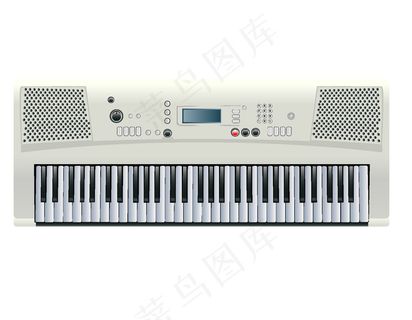 卡通扁平电子琴矢量元素