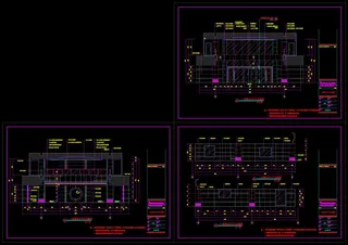 一层营业厅门厅及电梯间cad图纸