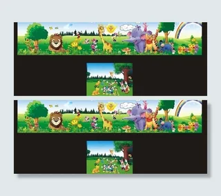 幼儿园墙画图片