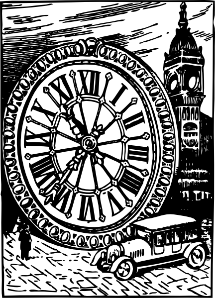 大本钟的剪贴画尺寸