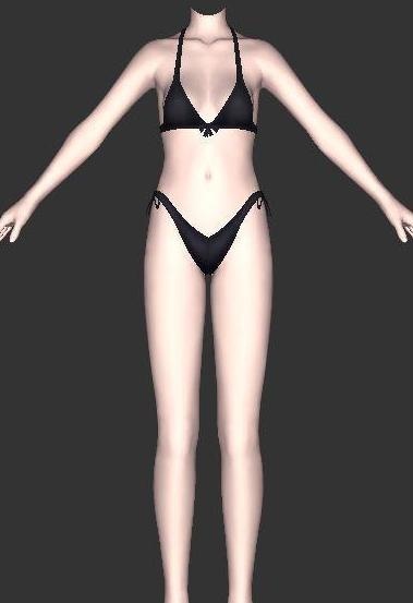 纹胸 三角裤 01_01 箱娘服装