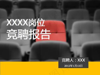 岗位竞聘报告ppt模板