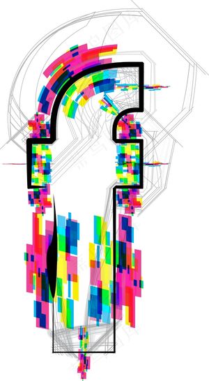 插图插画矢量字体的字母F