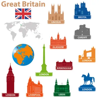 地标剪影矢量素材04