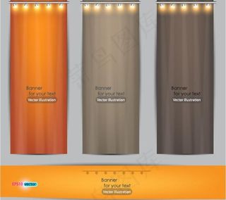 空白灯光照明广告牌图片