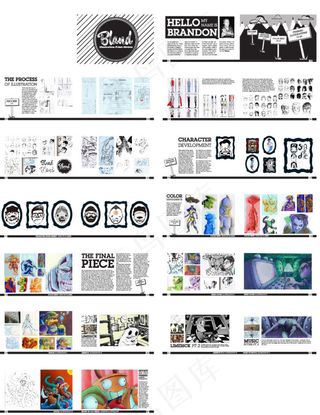 国外画册动画卡通