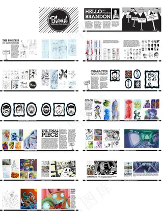 国外画册动画卡通