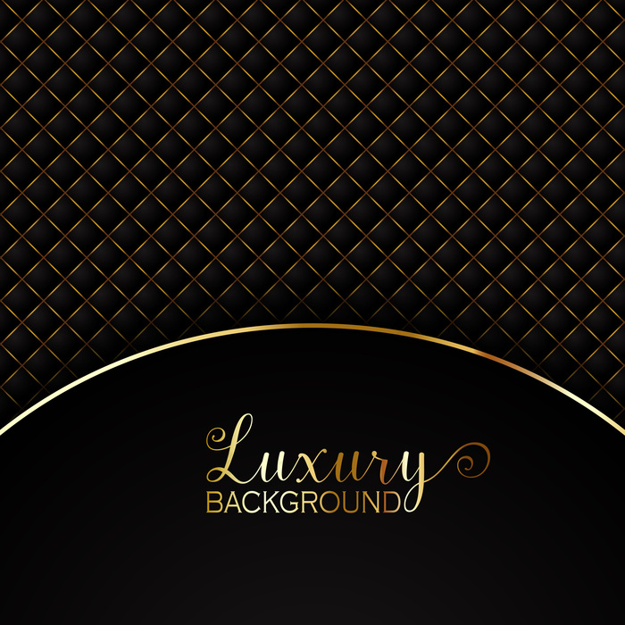 优雅的黑色背景和金色元素
