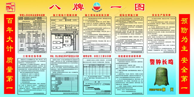 八牌一图psd模版下载