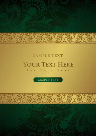 欧式金色古典花纹花边底纹图片