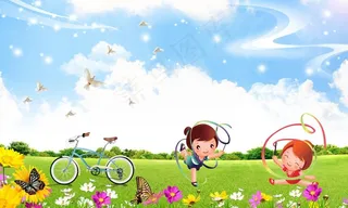 草地上的舞蹈图片