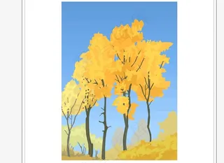 秋天无框画背景图