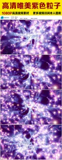 高清唯美紫色魔幻粒子视频