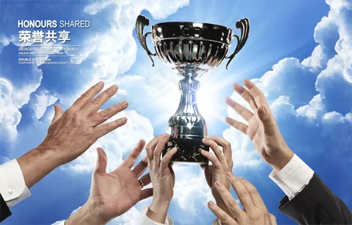 企业文化之荣誉共享PSD模板