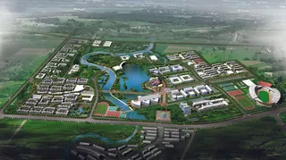 四川大学双流新校区-00方案1鸟瞰...