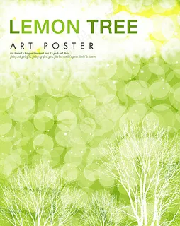 清新绿 树叶背景图片