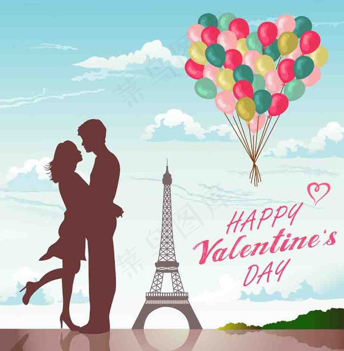 情人节海报背景
