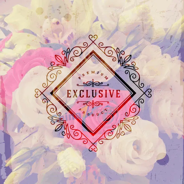 美丽玫瑰花模糊背景eps,ai矢量模版下载