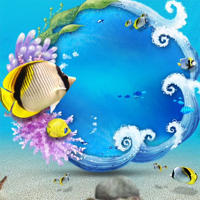 夏季海洋背景psd模版下载