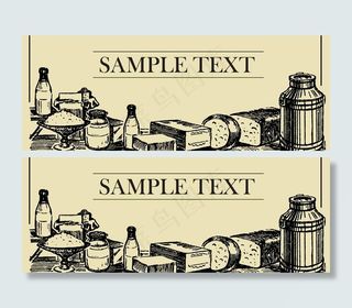 食物食品欧式banner矢量素材图...