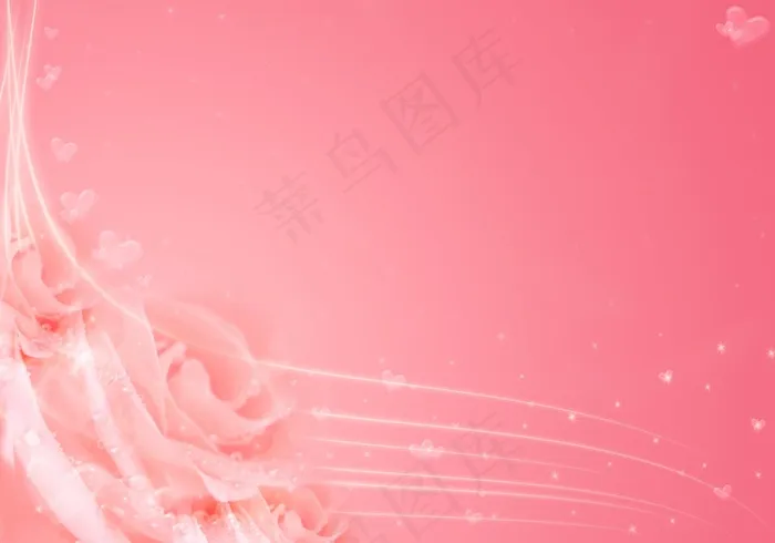 梦幻粉色玫瑰花高清背景图片 
