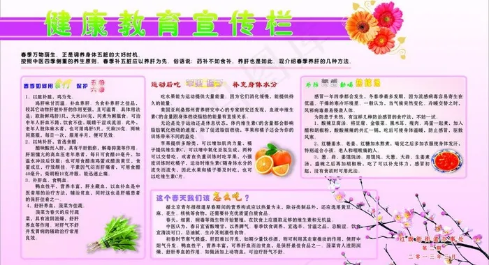 春季养生图片cdr矢量模版下载